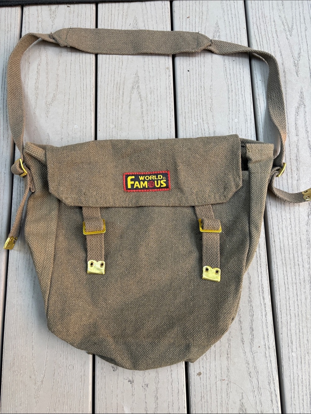 Canvas Messenger Bag - World Famous